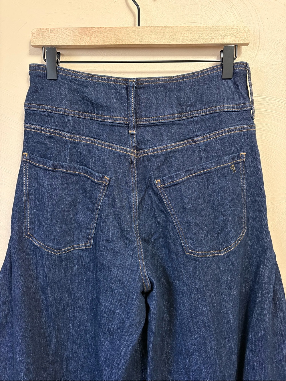 Anthropologie Pilcro Dramazzo Ultra Wide-Leg Jeans Blue Size 29 - Picture 11 of 16